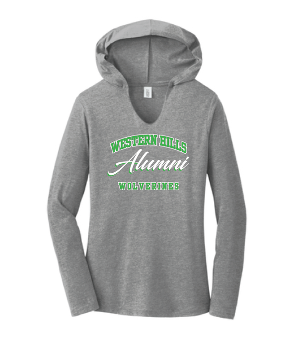 Western Hills Alumni Ladies Hooded Long Sleeve